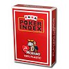 Фото 1 - Пластиковые карты для покера Modiano Poker Index Red