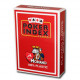 Пластиковые карты для покера Modiano Poker Index Red
