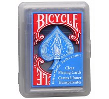 Фото Прозрачные карты Bicycle Clear Regular Index Blue, 1012484