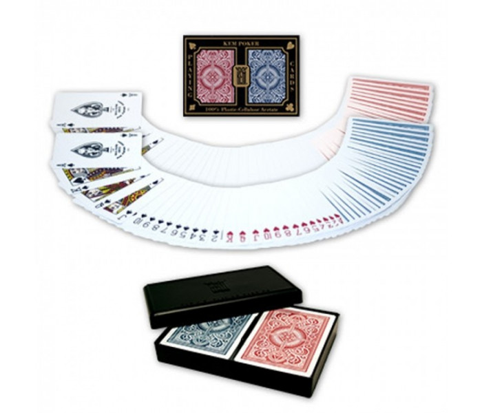 Карти KEM Bridge size 2 колоди (Red+Blue), 1007086