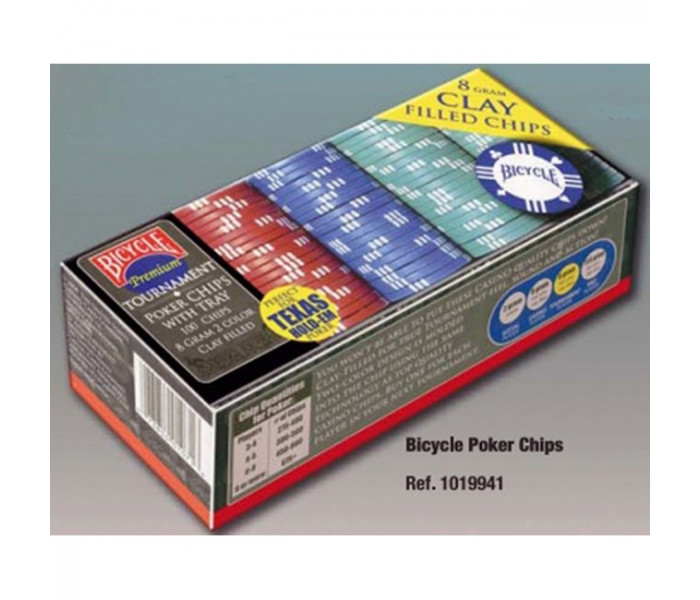 Фішки для покеру Bicycle Premium 100. 8g-chips, 1006305