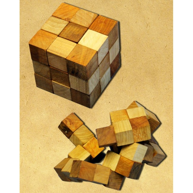 Фото Деревянная головоломка Куб. Круть Верть