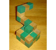Фото Деревянная головоломка Куб" (45x45 зеленый). Круть Верть
