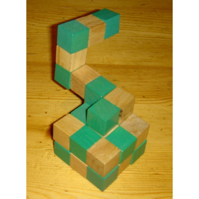 Фото Деревянная головоломка Куб (45x45 зеленый). Круть Верть