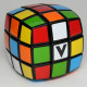 Кубик Рубика V3 с черной основой (V-CUBE 3 Black). 00.0034