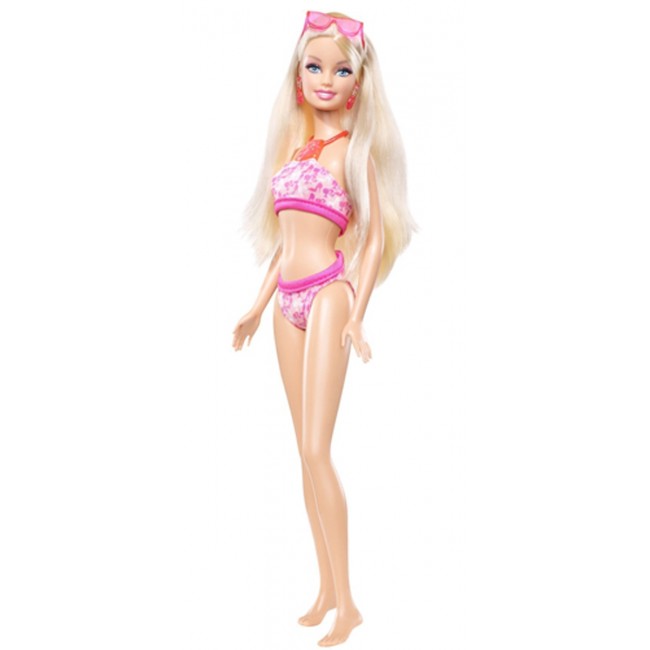 Фото Кукла Барби Пляжная в розовом купальнике