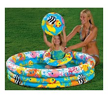 Фото Бассейн детский Fishbowl с кругом и мячом. Intex 59469