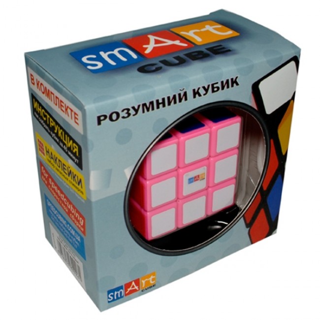 Фото Кубик Рубика 3х3х3 с розовой основой. Smart Cube