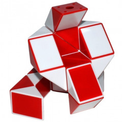 Змійка Рубіка (red-white). Smart Cube. SCT402s