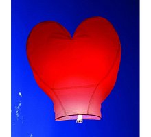 Фото Китайські небесні ліхтарики, форма - серце