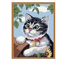 Фото Розмальовка за номерами "Кішка" (30х40), Color Kit CE085