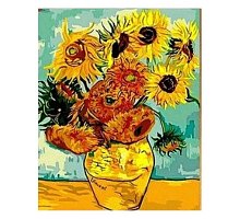 Фото Розмальовка за номерами "Соняшники, Ван Гог" (40х50), Color Kit CG098
