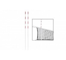 Фото Антени (2шт) для сітки волейбольної UR SO-5259 (скловолокно, l-1,8м, d-10мм, білий-червоний)