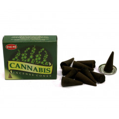 Арома конусы Конопля (Cannabis) 10 конусов + подставка. HEM (31180K)