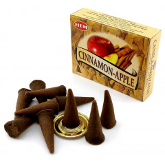 Арома конусы Корица и Яблоко (Cinnamon Apple) 10 конусов + подставка. HEM (34640)