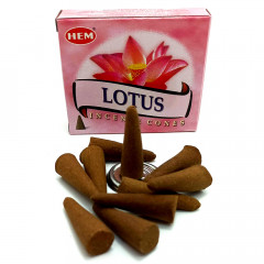 Арома конусы Лотос (Lotus) 10 конусов + подставка. HEM (34616)