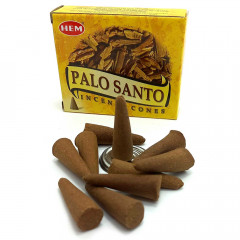 Арома конусы Пало Санто (Palo Santo) 10 конусов + подставка. HEM (34615)