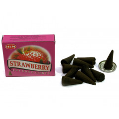 Арома конусы Клубника (Strawberry) 10 конусов + подставка. HEM (31193K)