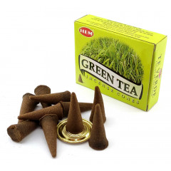 Арома конусы Зеленый Чай (Green Tea) 10 конусов + подставка. HEM (34635)