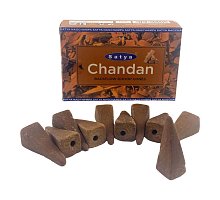 Фото Аромаконуси "рідкий дим" Chandan (Чандан), 10 шт. Satya (34983)