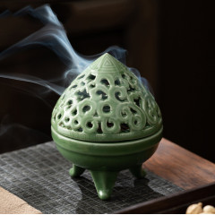 Аромакурильница Конус из селадоновой керамики (9150659)