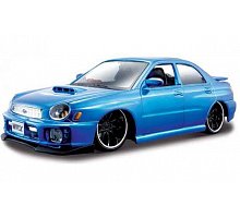 Фото Автомодель (1:24) 2002 Subaru Impreza WRX синій - тюнінг, Maisto 32095 liq. blue