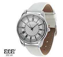 Фото Годинник наручний з малюнком "Біг Бен" білий, ZIZ-1404202