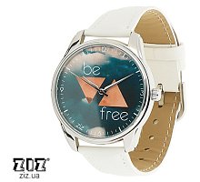 Фото Годинник наручний з малюнком "Будь вільним", ZIZ-1413002