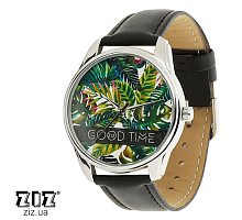 Фото Годинник наручний з малюнком "Пальмове листя", ZIZ-1412301