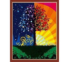 Фото Дерево щастя, Серія Пейзаж, малювання за номерами, 40 х 50 см, Ідейка, Дерево щастя (KH224)