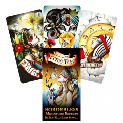 Безрамкове Міні Таро Восьми Монет – Eight Coins Tattoo Tarot Borderless Miniature Edition. US Games Systems