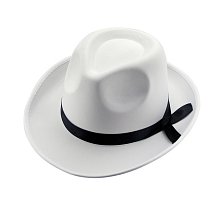 Фото Гангстерський капелюх борсаліно білий
