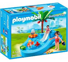 Фото Ігровий набір Дитячий басейн з гіркою, Playmobil, 6673