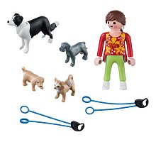 Фото Ігровий набір Дівчинка з собаками, Playmobil, 5380