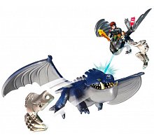 Фото Іккінг та Беззубик проти синього дракона в броні, (20 см), Як приручити дракона, Spin Master, SM66599-2