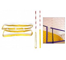 Фото Кишені для антен волейбольних пляжних ZELART UR SO-5276 (стандарт FIVB, проріз.тканина, в компл.2шт, жовтий)