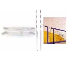 Фото Кишені для антен волейбольних ZELART UR SO-5261 (стандарт FIVB, гумова тканина, в компл. 2шт, білий)