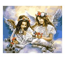 Фото Картина за номерами "Ангелячки з маками" 40х50см, Babylon VP630