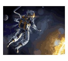 Фото Картина за номерами "Астронавт у відкритому космосі" 40х50см, Babylon VP742