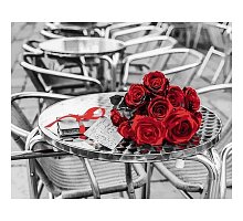 Фото Картина за номерами "Букет червоних троянд. Ассаф Франк" 40х50см, Babylon VP699