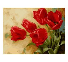 Фото Картина за номерами "Букет тюльпанів" 40х50см, Babylon VP536