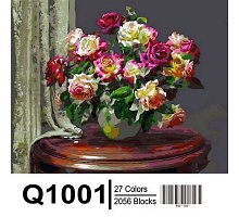Фото Картина за номерами "Чайні троянди" 40х50см, Mariposa Q1001