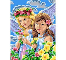Фото Картина за номерами "Дівчата-ангели" 30x40см, Babylon VK135