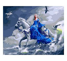 Фото Картина за номерами "Дівчина на коні" 40х50см, Babylon VP125