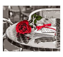 Фото Картина за номерами "Червона троянда. Ассаф Франк" 40х50см, Babylon VP698