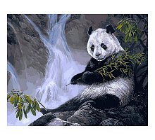 Фото Картина за номерами "Панда з бамбуком" 40х50см, Babylon VP475