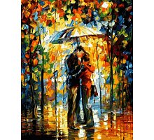 Фото Картина за номерами "Поцілунок під парасолькою" 40х50см, Babylon VP527