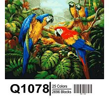 Фото Картина за номерами "Папуги Ара" 40х50см, Mariposa Q1078