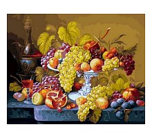 Фото Картина за номерами "Розкішний виноград" 40х50см, Babylon VP598