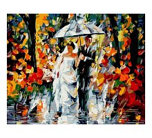 Фото Картина за номерами "Весілля під дощем" 40х50см, Babylon VP080